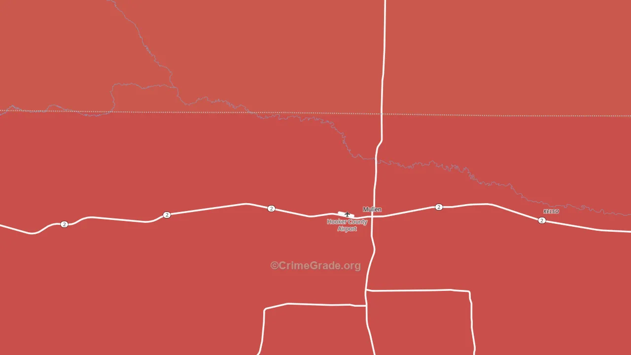 Mullen, NE Map of Assault Rates