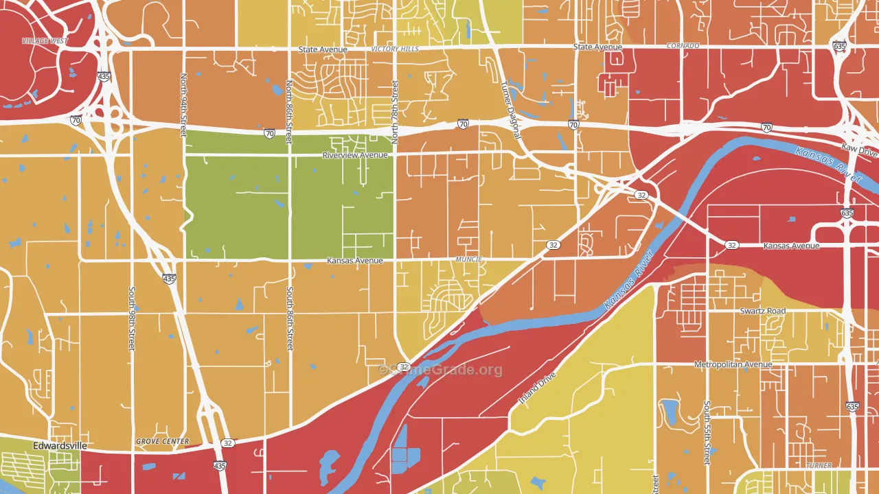 Muncie-Stony PT., Kansas City, KS Map of Assault Rates