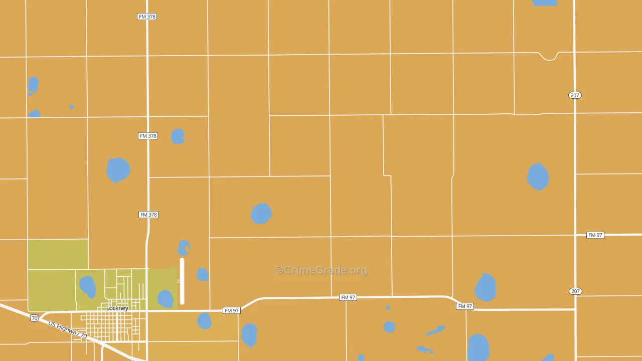 Muncy, TX Map of Assault Rates
