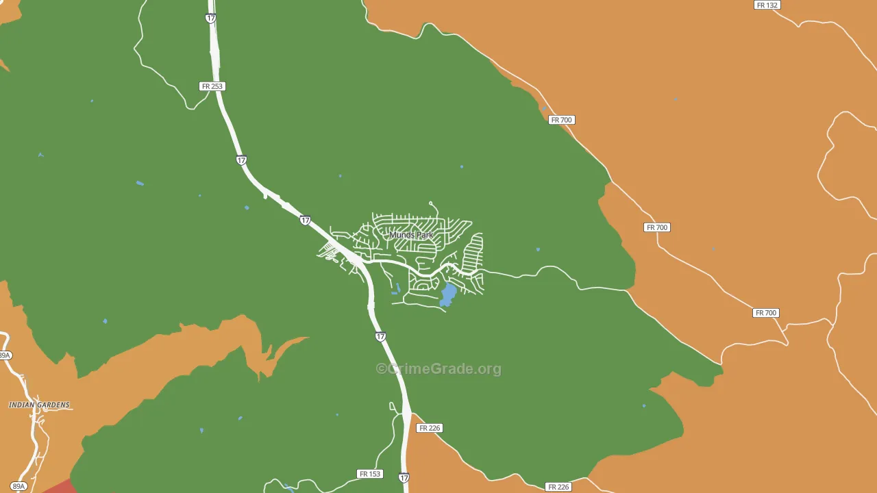 Munds Park, AZ Map of Assault Rates