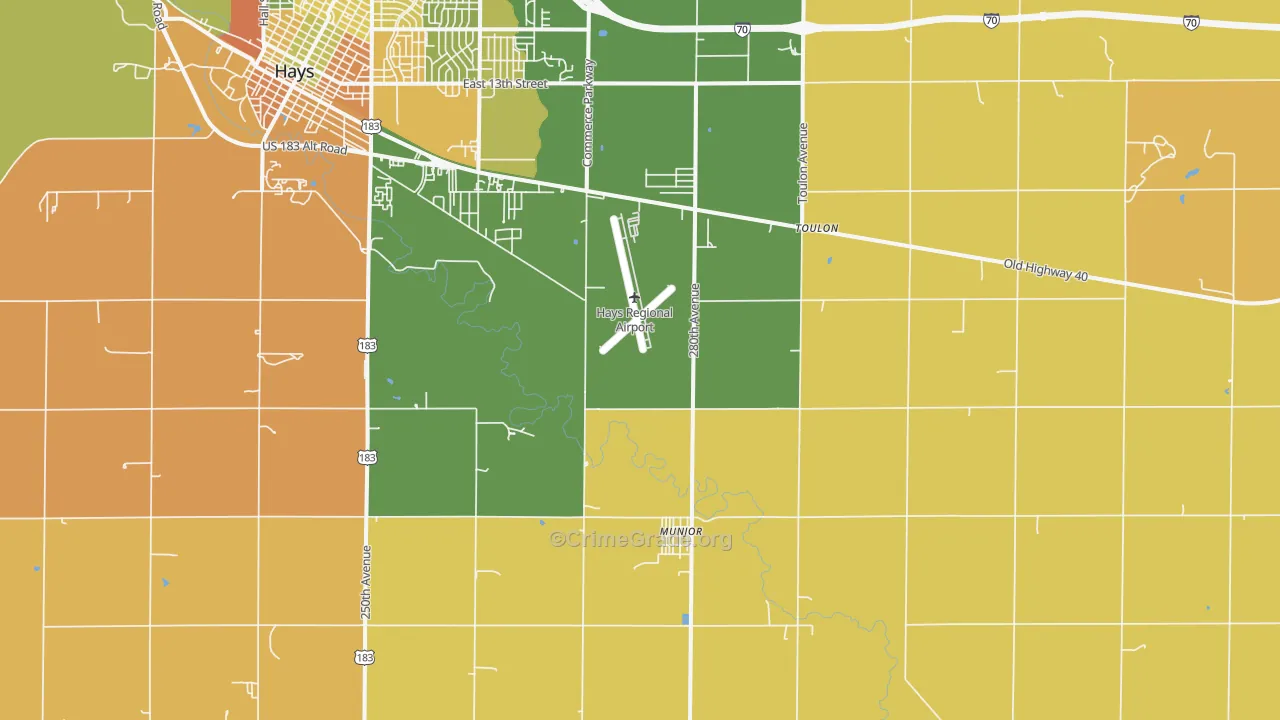 Munjor, KS Map of Assault Rates