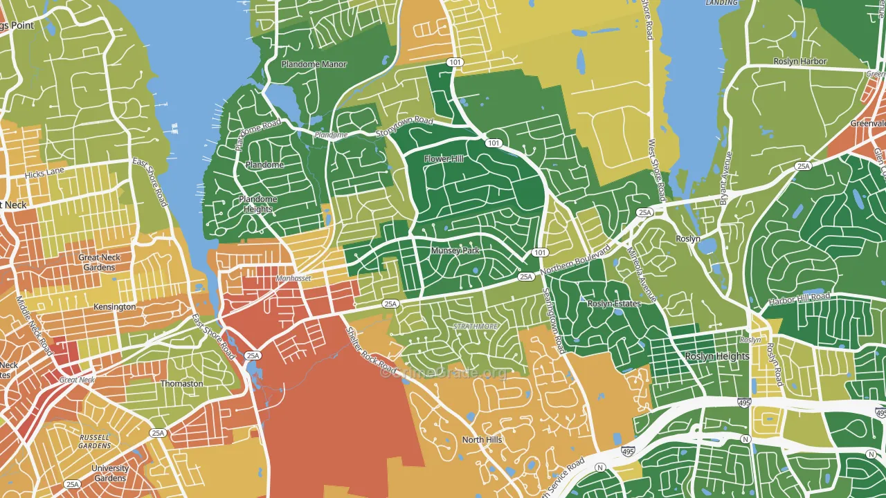 Munsey Park, NY Map of Assault Rates