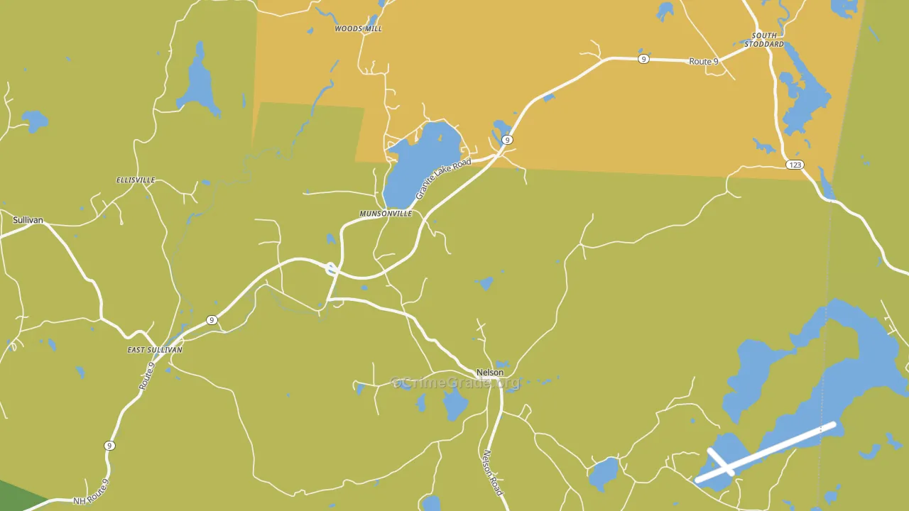 Munsonville, NH Map of Assault Rates