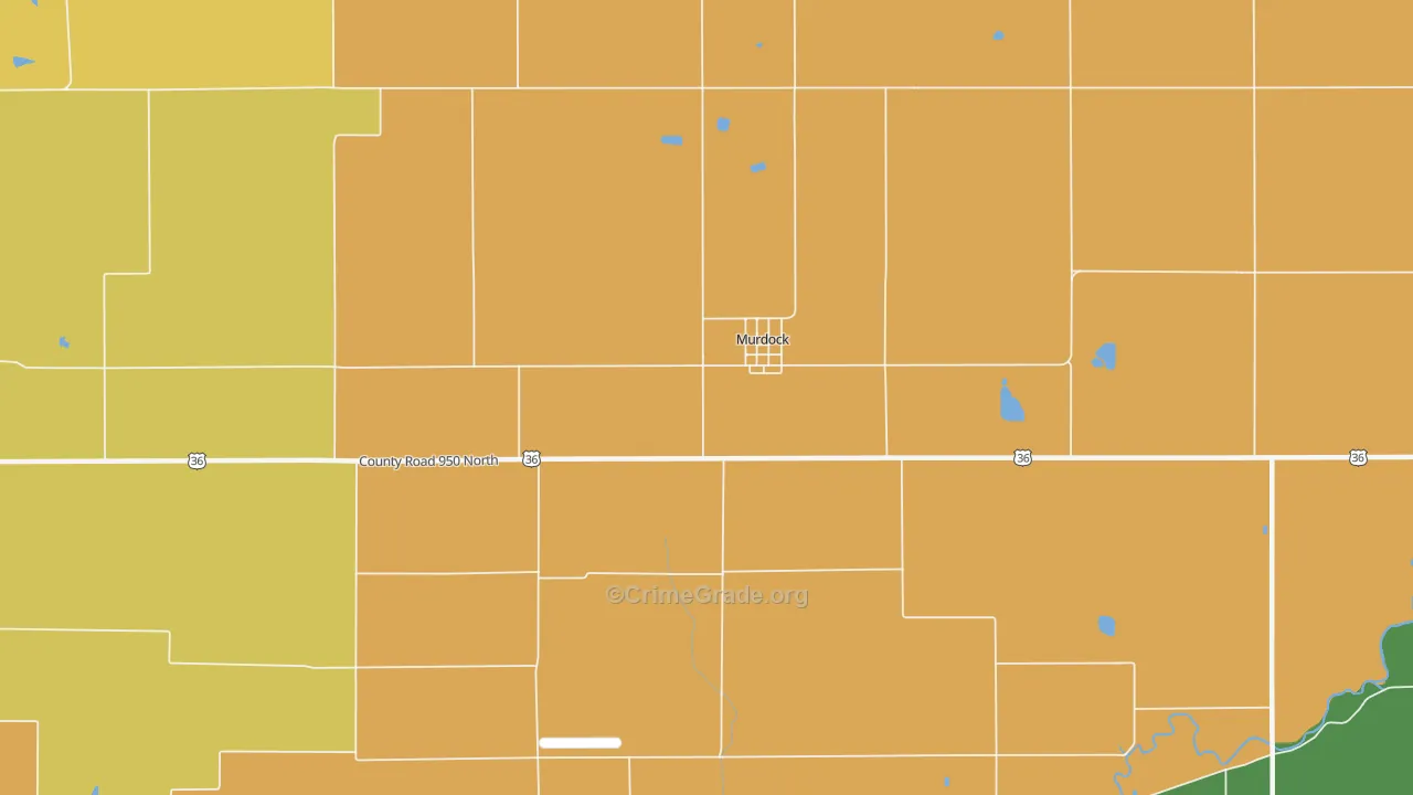 Murdock, IL Map of Assault Rates