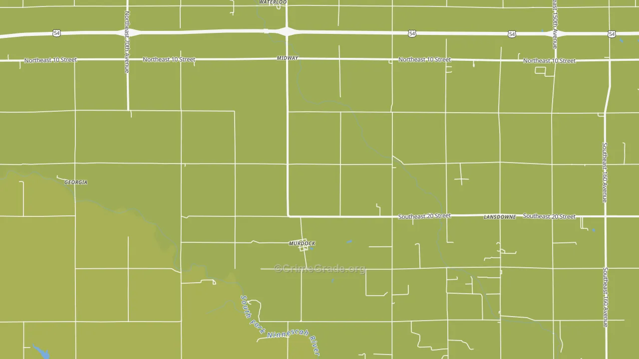 Murdock, KS Map of Assault Rates