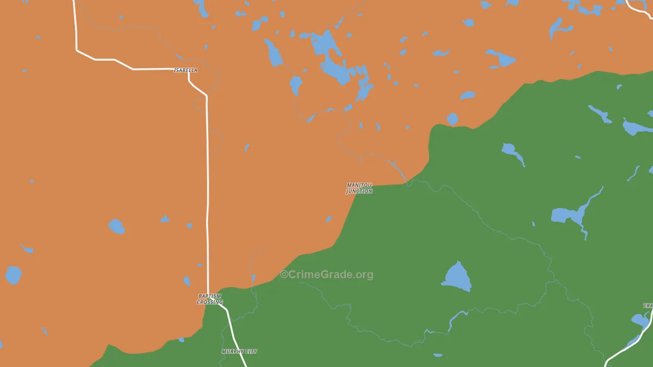 Murphy City, MN Map of Assault Rates