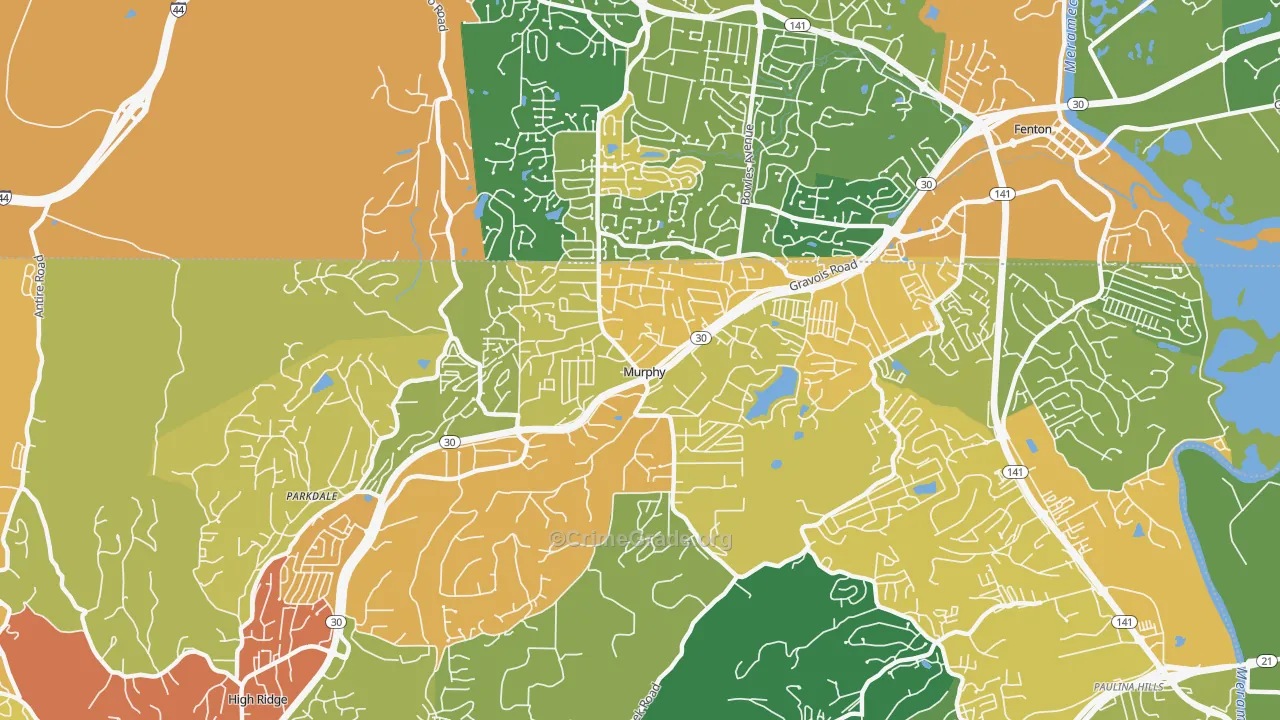 Murphy, MO Map of Assault Rates