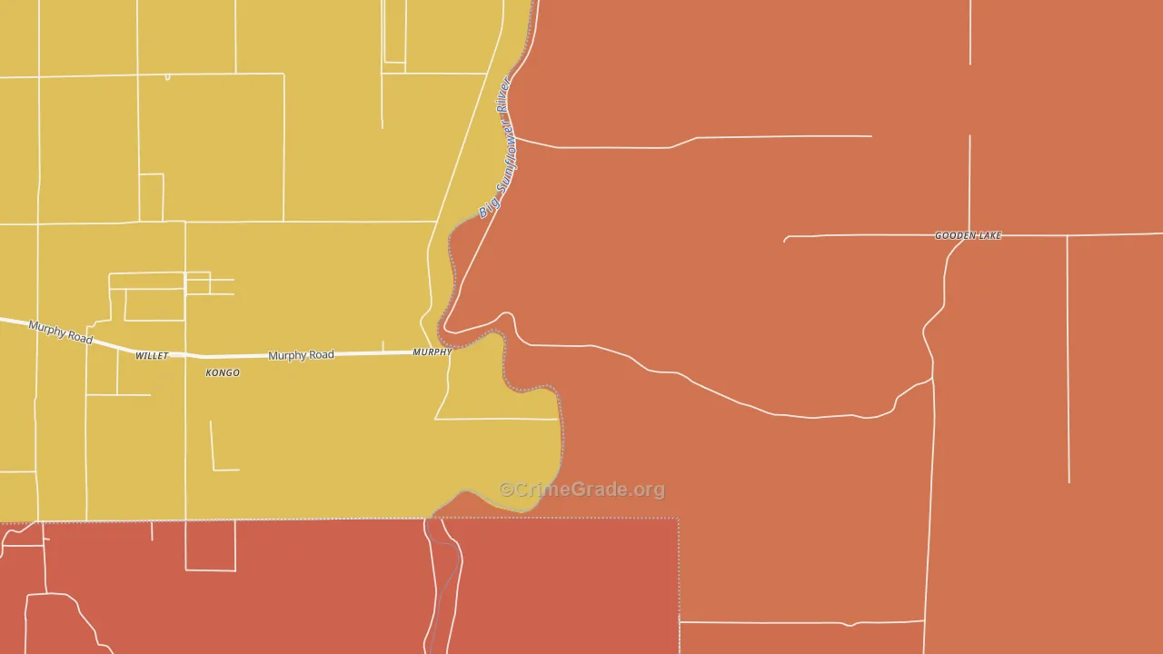 Murphy, MS Map of Assault Rates