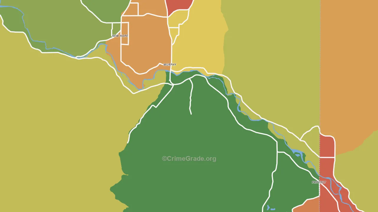Murphy, OR Map of Assault Rates