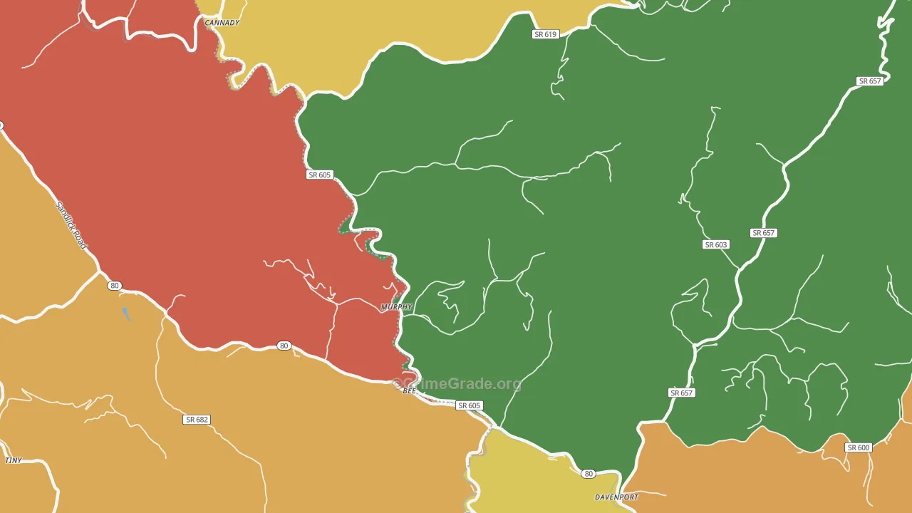 Murphy, VA Map of Assault Rates