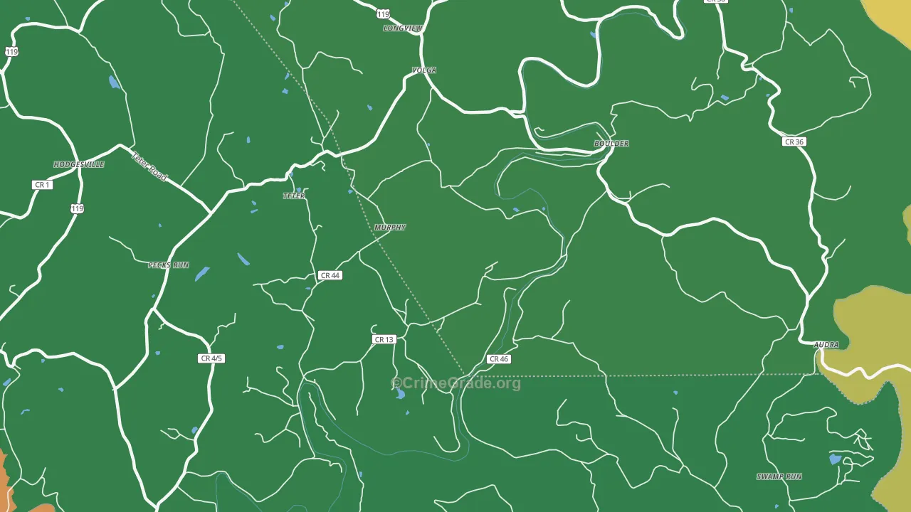 Murphy, WV Map of Assault Rates
