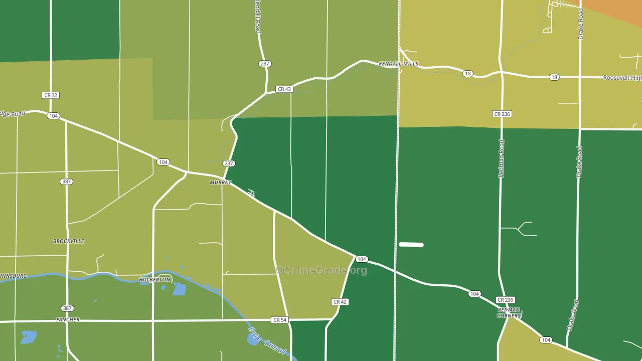 Murray, NY Map of Assault Rates