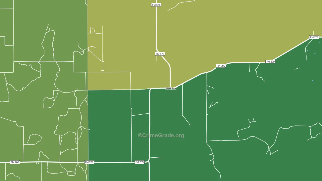 Murray, TX Map of Assault Rates