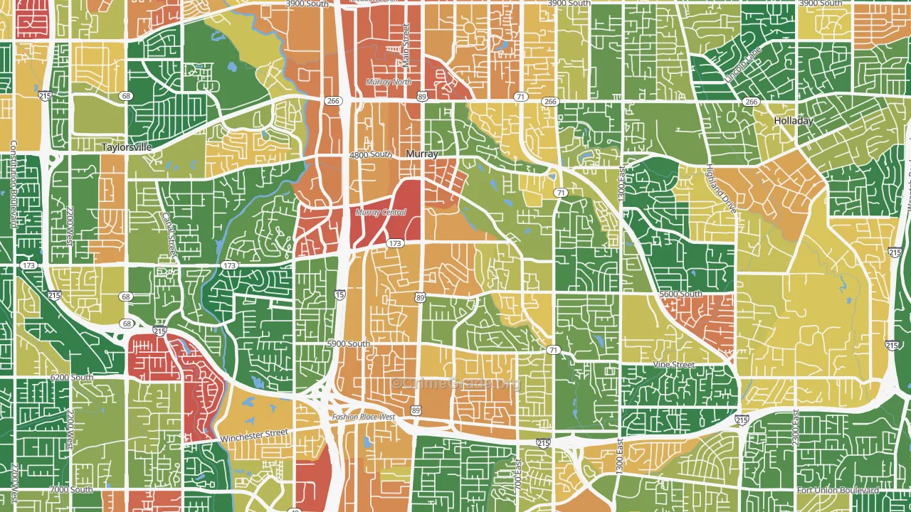 Murray, UT Map of Assault Rates
