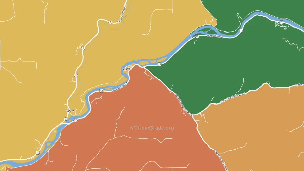 Myrtle, ID Map of Assault Rates