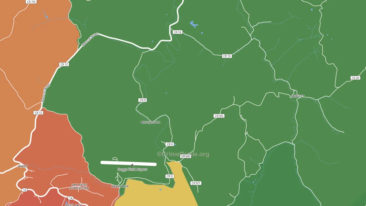 Nancy Run, WV Map of Assault Rates