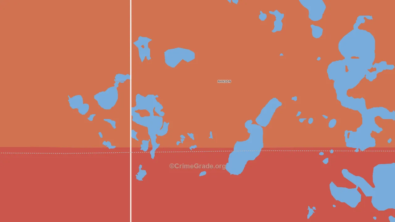Nanson, ND Map of Assault Rates