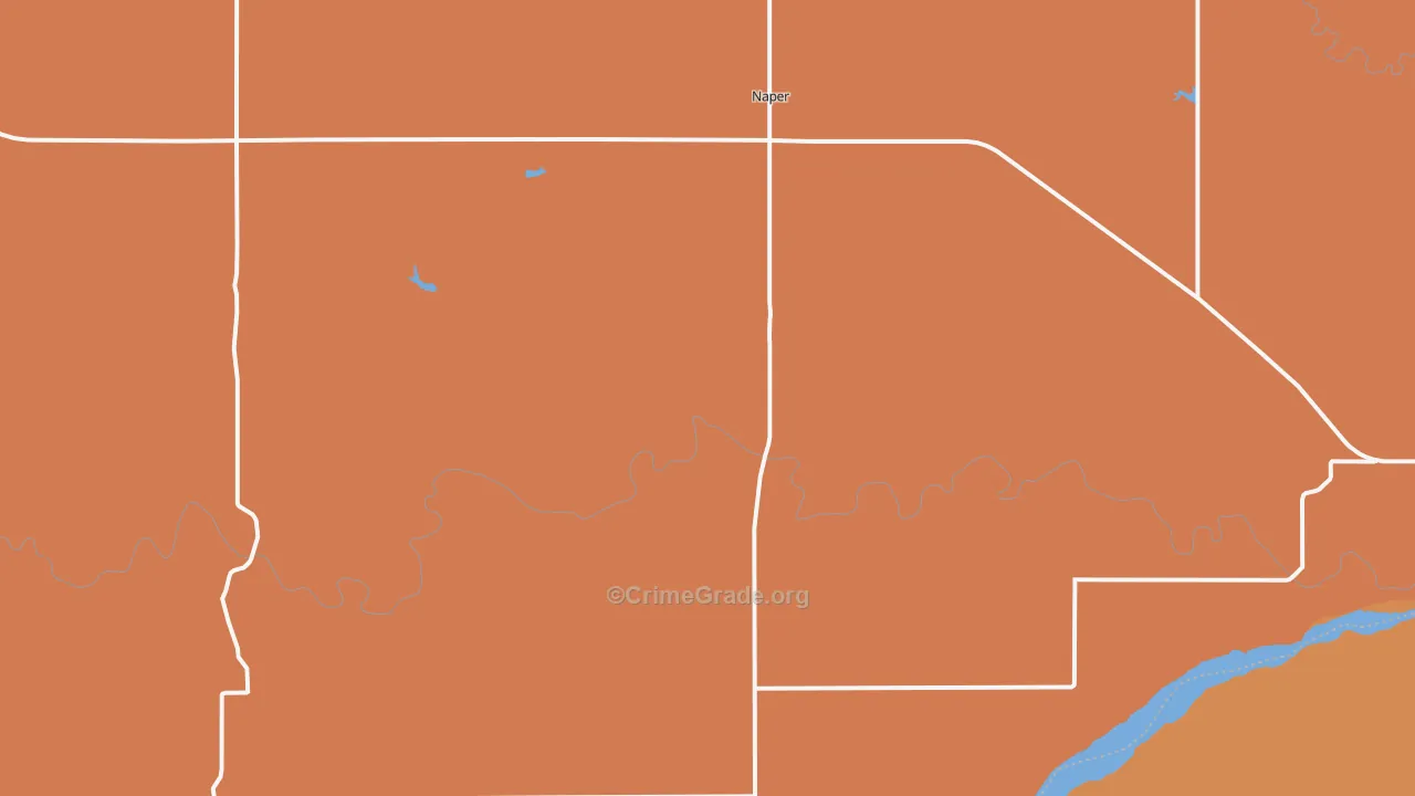 Naper, NE Map of Assault Rates