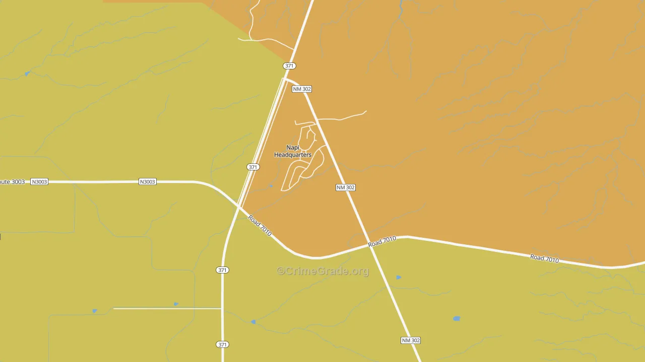 Napi Headquarters, NM Map of Assault Rates
