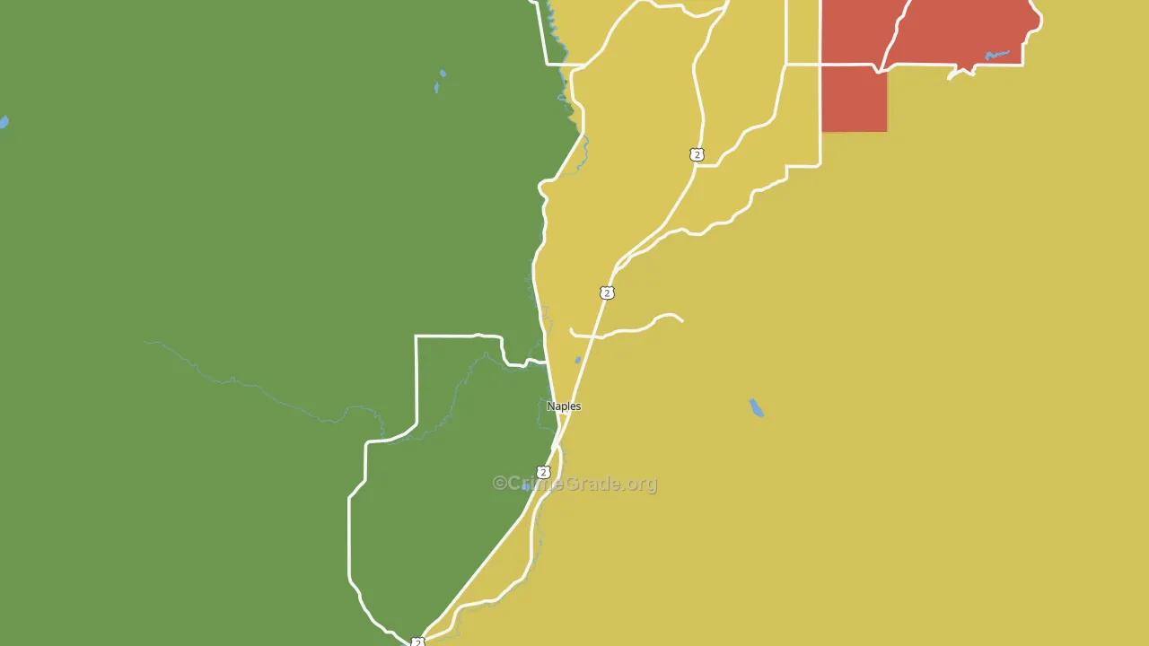 Naples, ID Map of Assault Rates