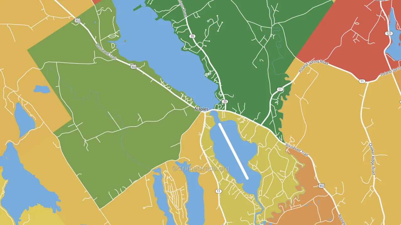 Naples, ME Map of Assault Rates