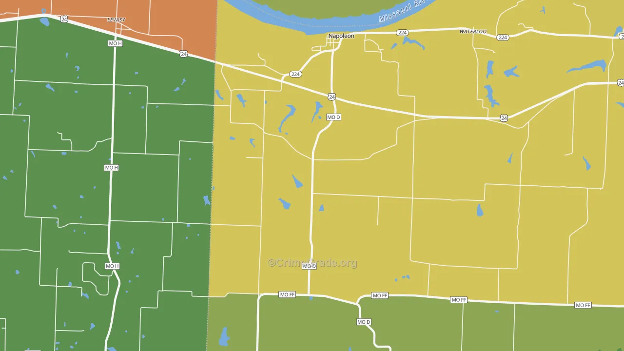 Napoleon, MO Map of Assault Rates