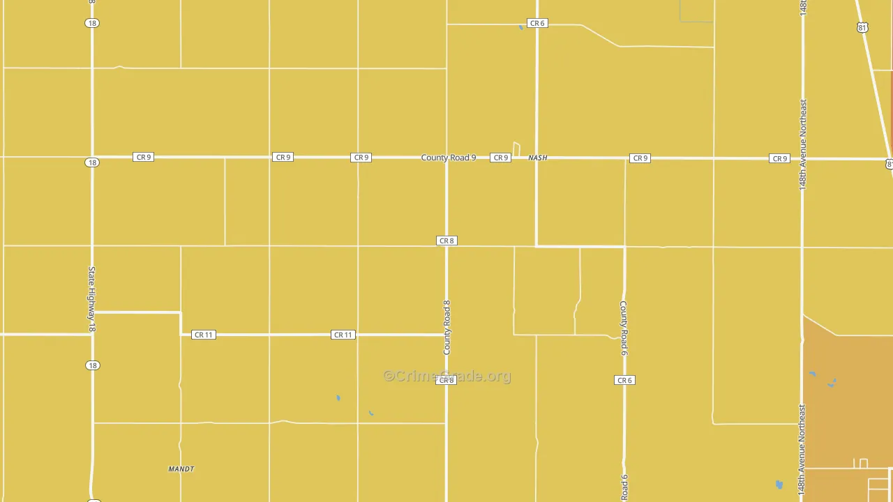 Nash, ND Map of Assault Rates
