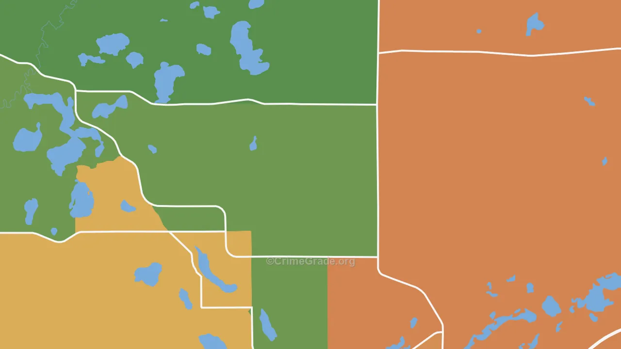 Nashwauk, MN Map of Assault Rates