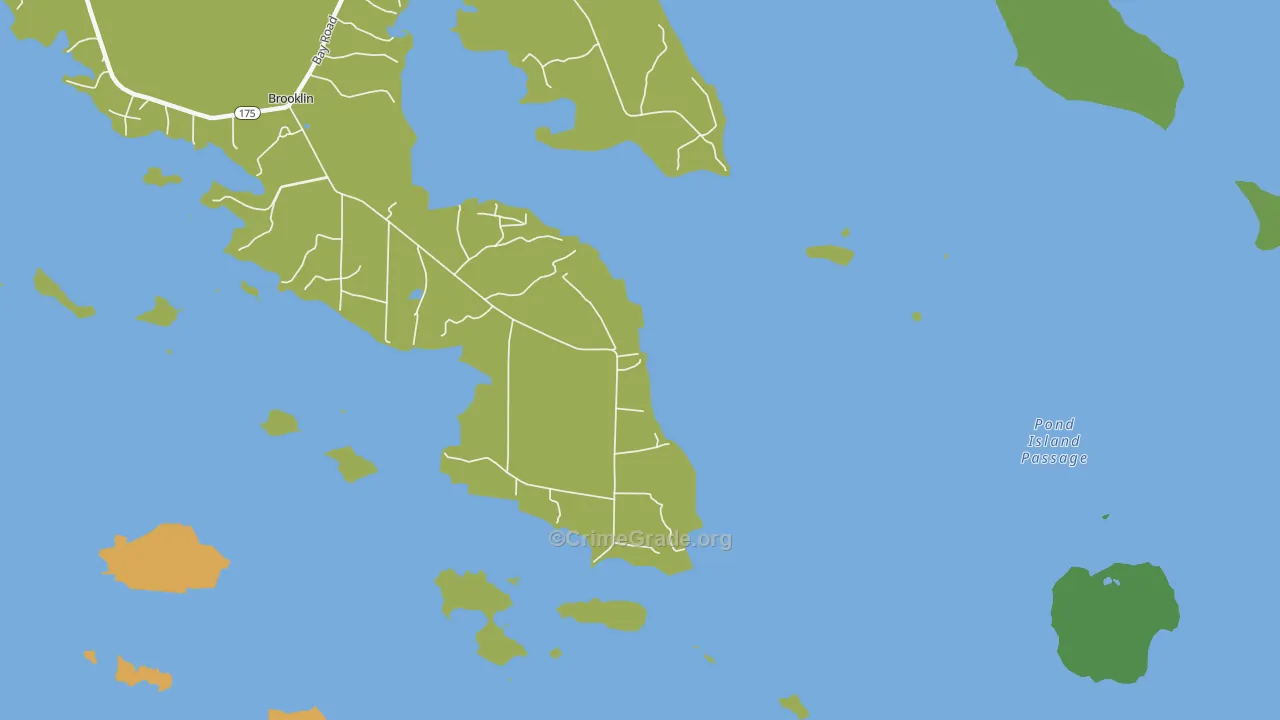Naskeag, ME Map of Assault Rates