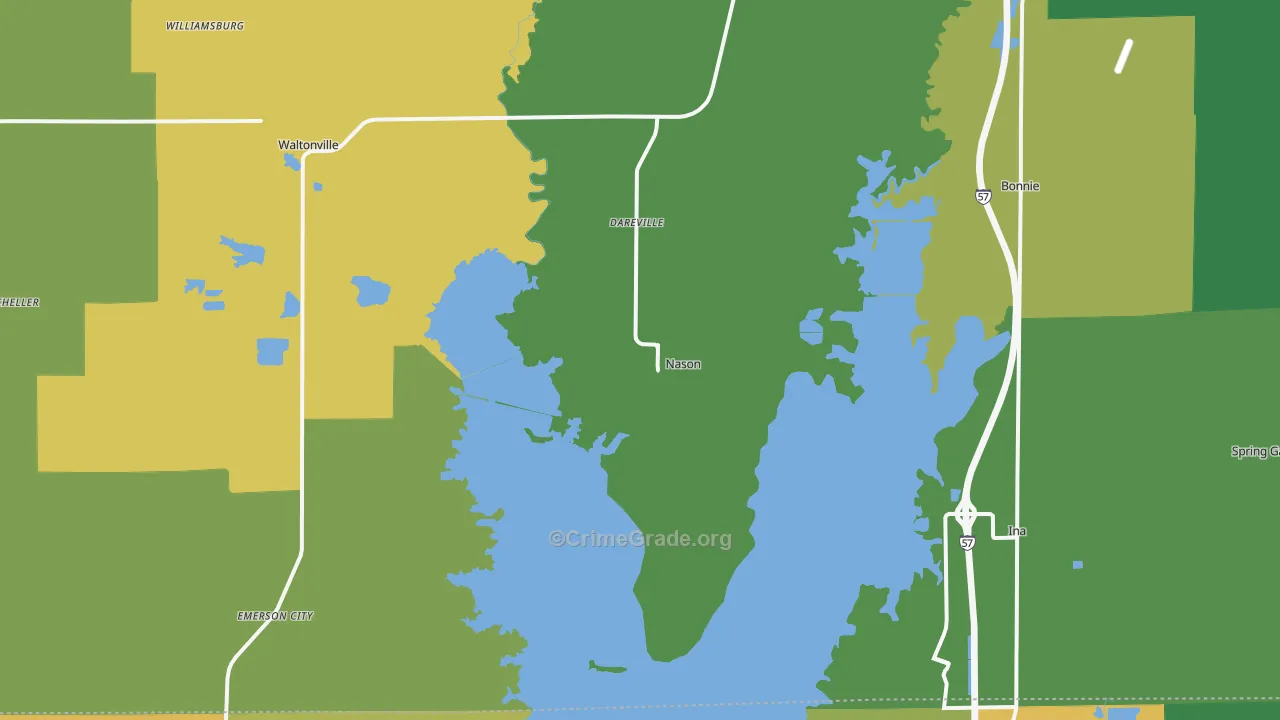 Nason, IL Map of Assault Rates