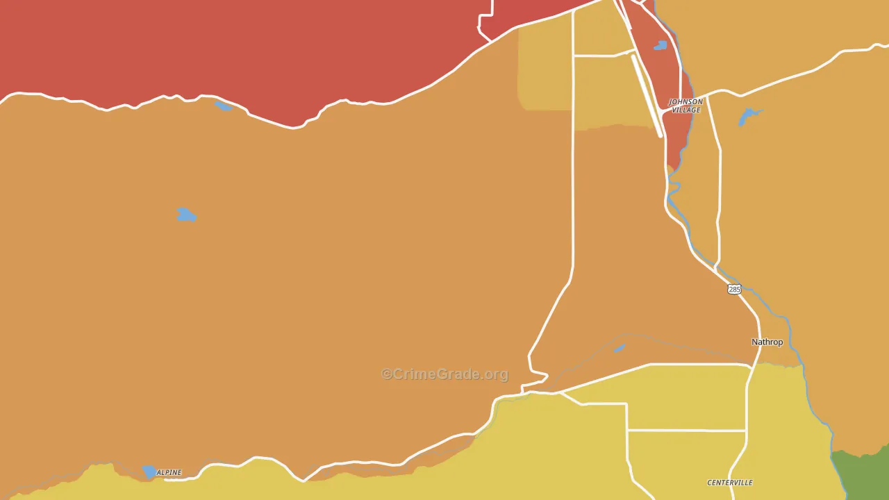 Nathrop, CO Map of Assault Rates
