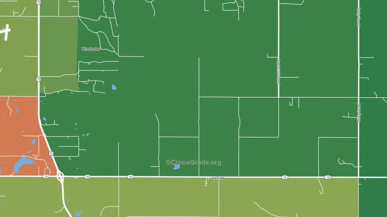 Natura, OK Map of Assault Rates