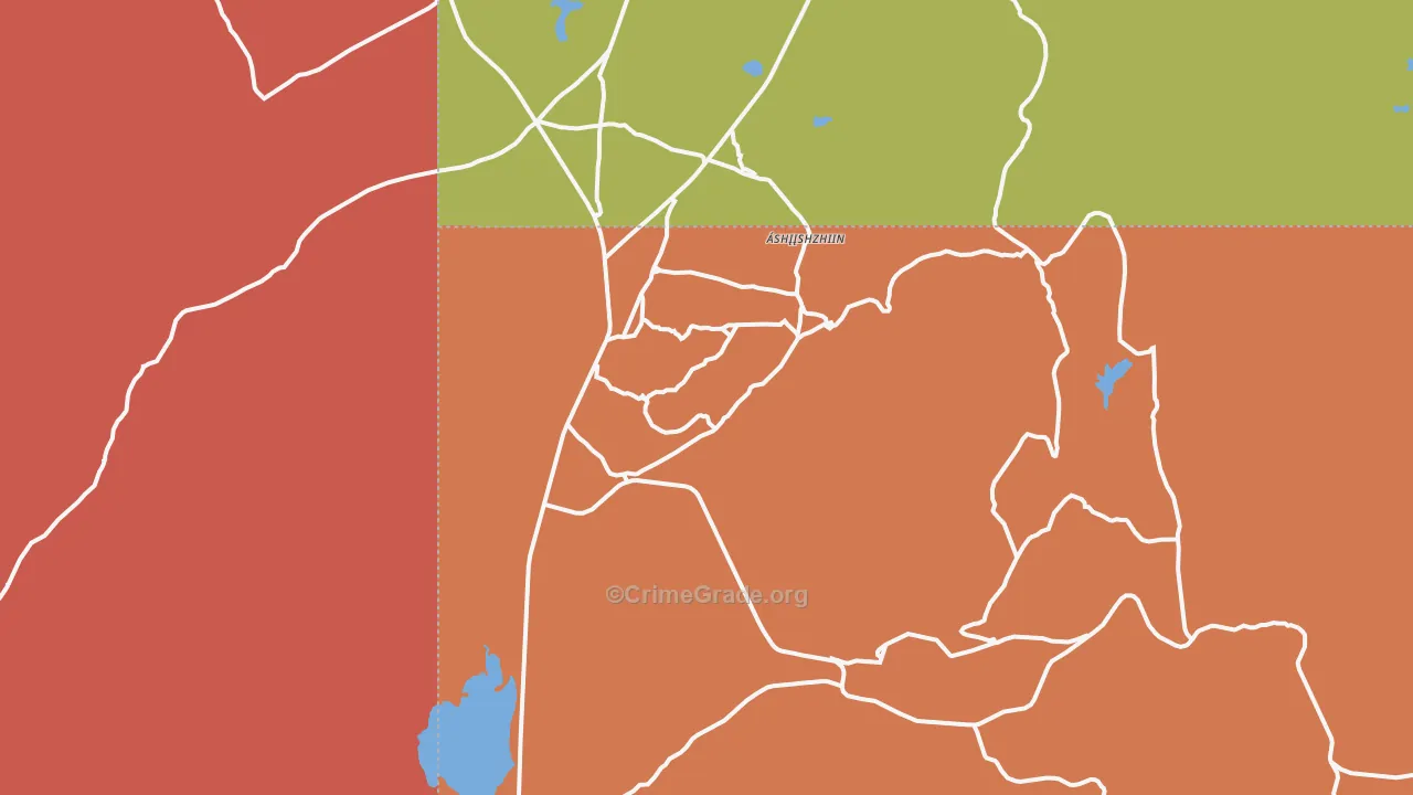Navajo, NM Map of Assault Rates