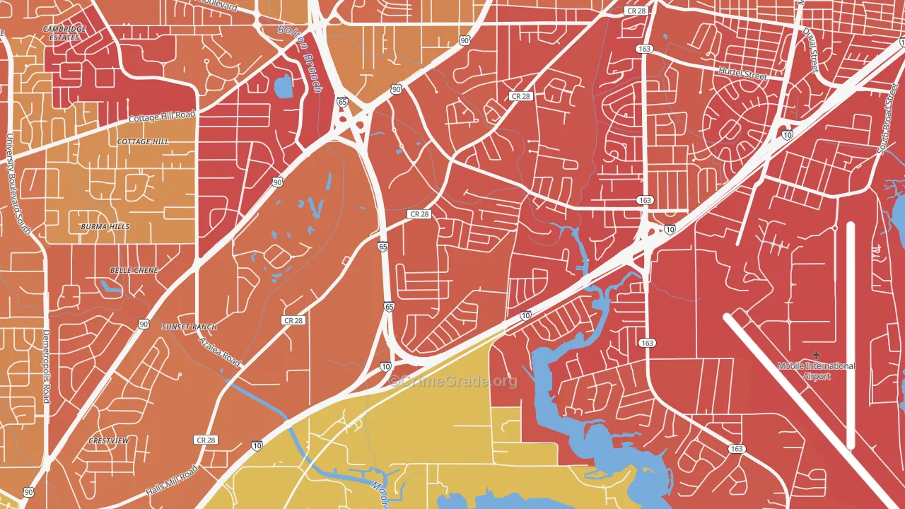 Navco, Mobile, AL Map of Assault Rates