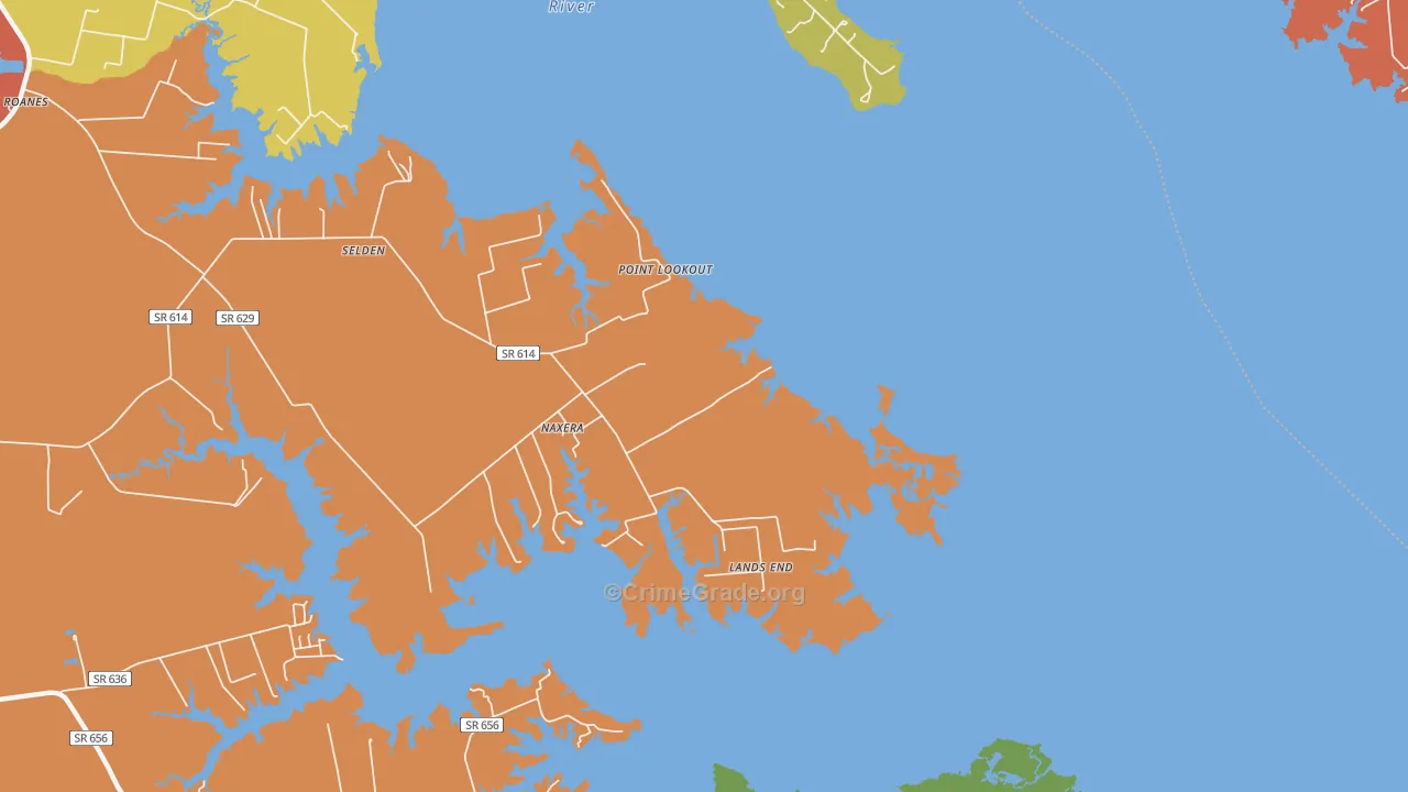 Naxera, VA Map of Assault Rates