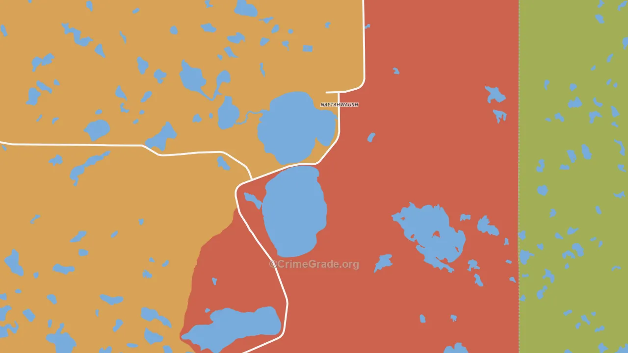 Naytahwaush, MN Map of Assault Rates