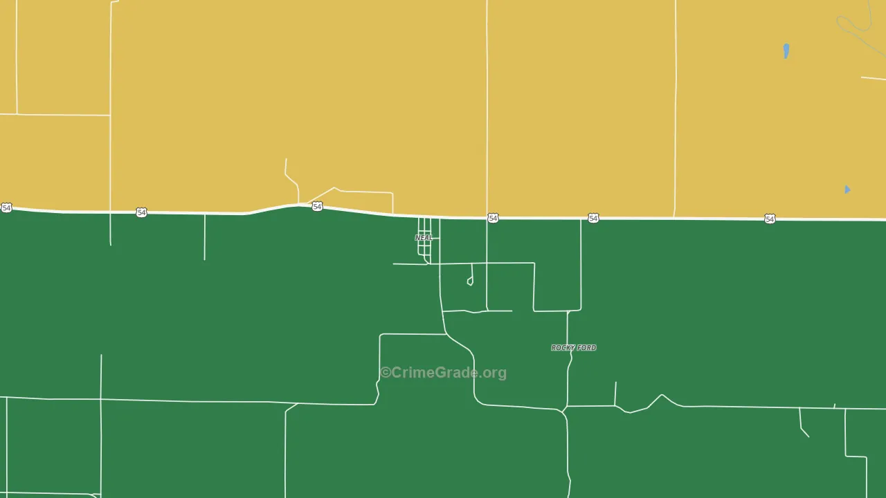Neal, KS Map of Assault Rates