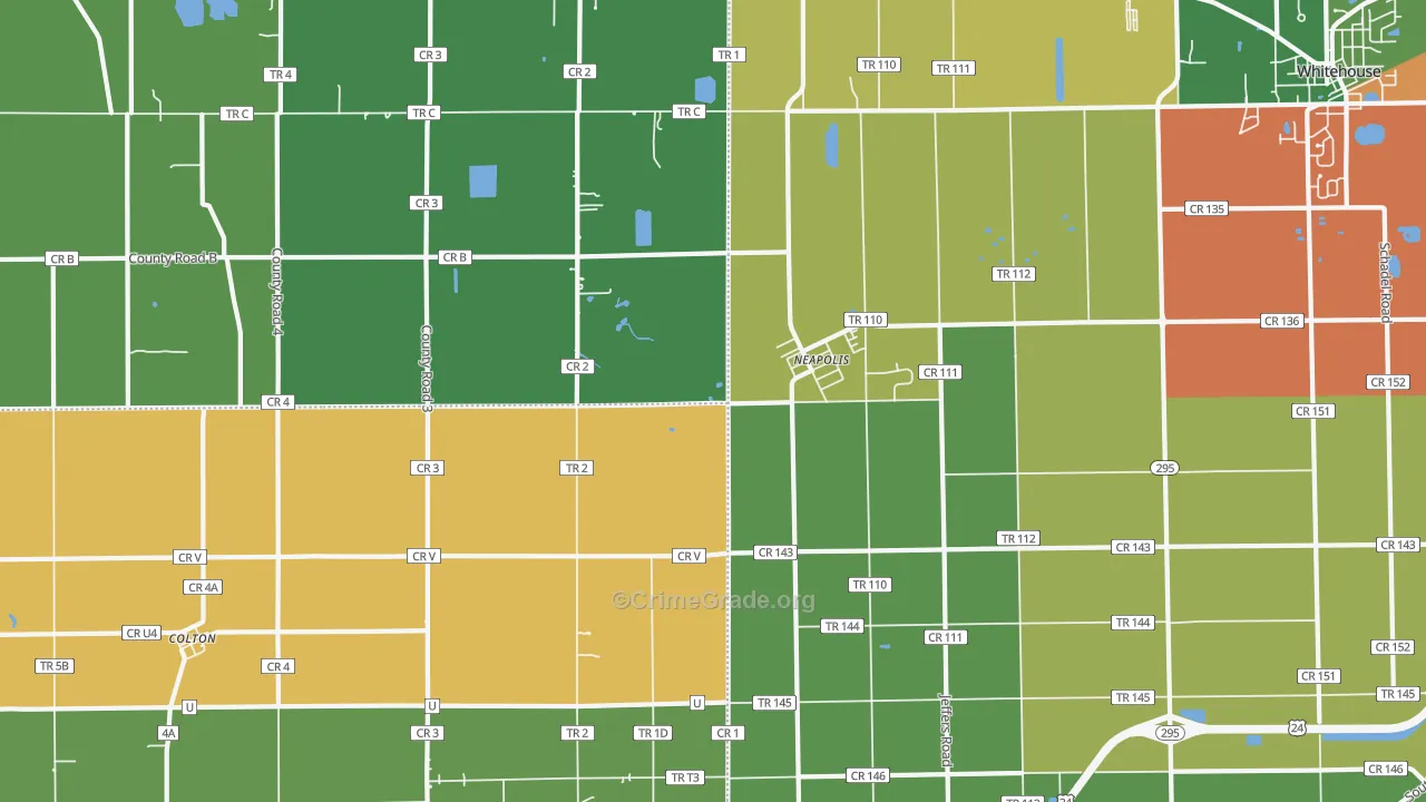 Neapolis, OH Map of Assault Rates