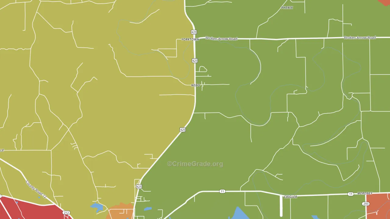 Nebo, AR Map of Assault Rates