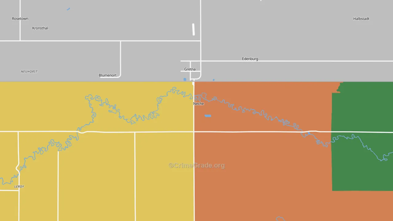 Neche, ND Map of Assault Rates