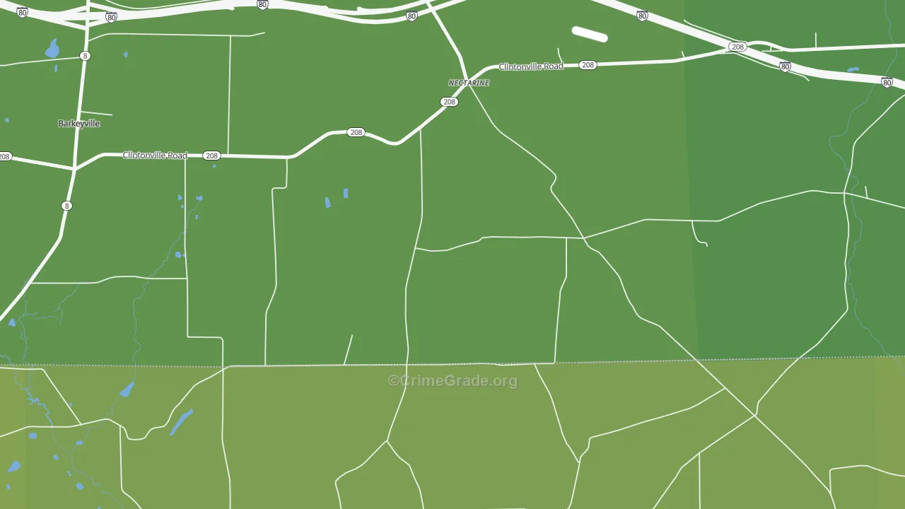 Nectarine, PA Map of Assault Rates