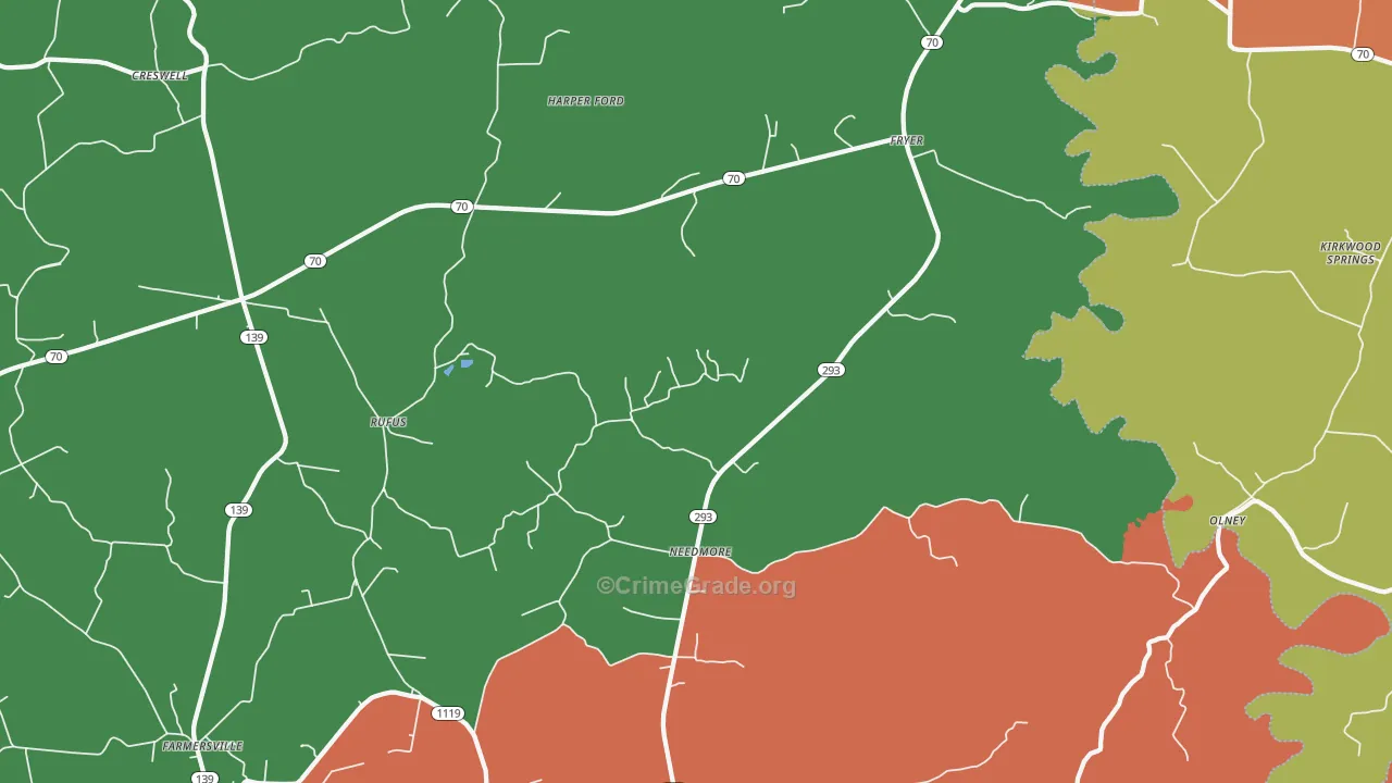 Needmore, KY Map of Assault Rates