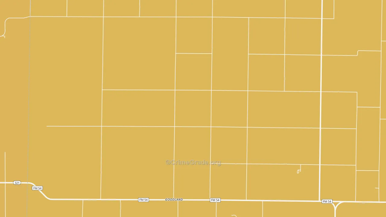 Needmore, TX Map of Assault Rates