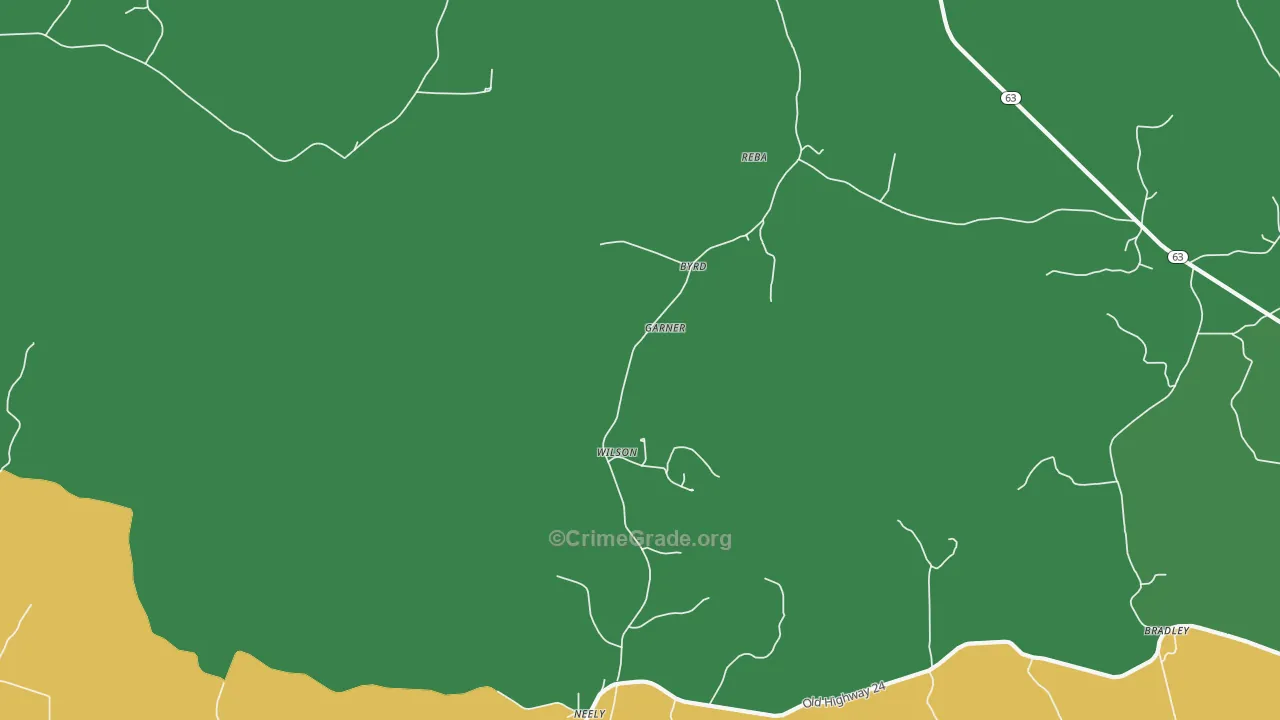 Neely, MS Map of Assault Rates
