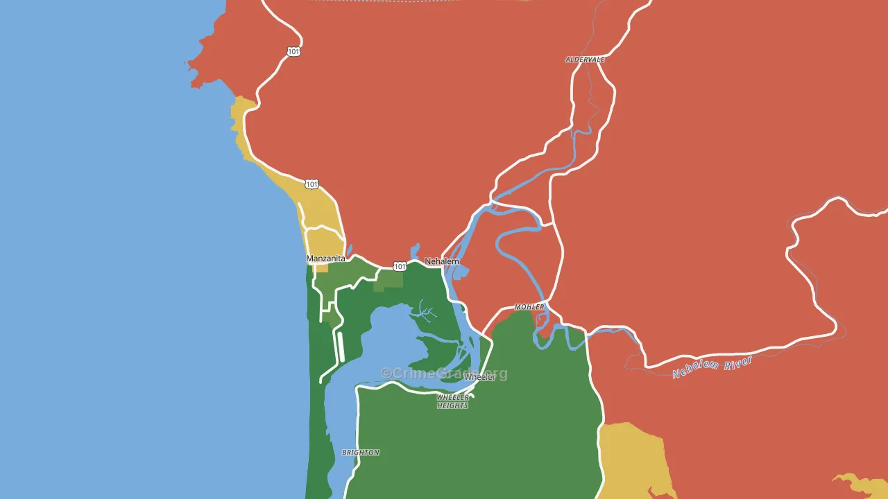 Nehalem, OR Map of Assault Rates