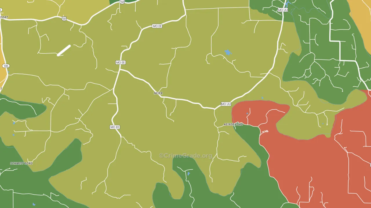 Neier, MO Map of Assault Rates