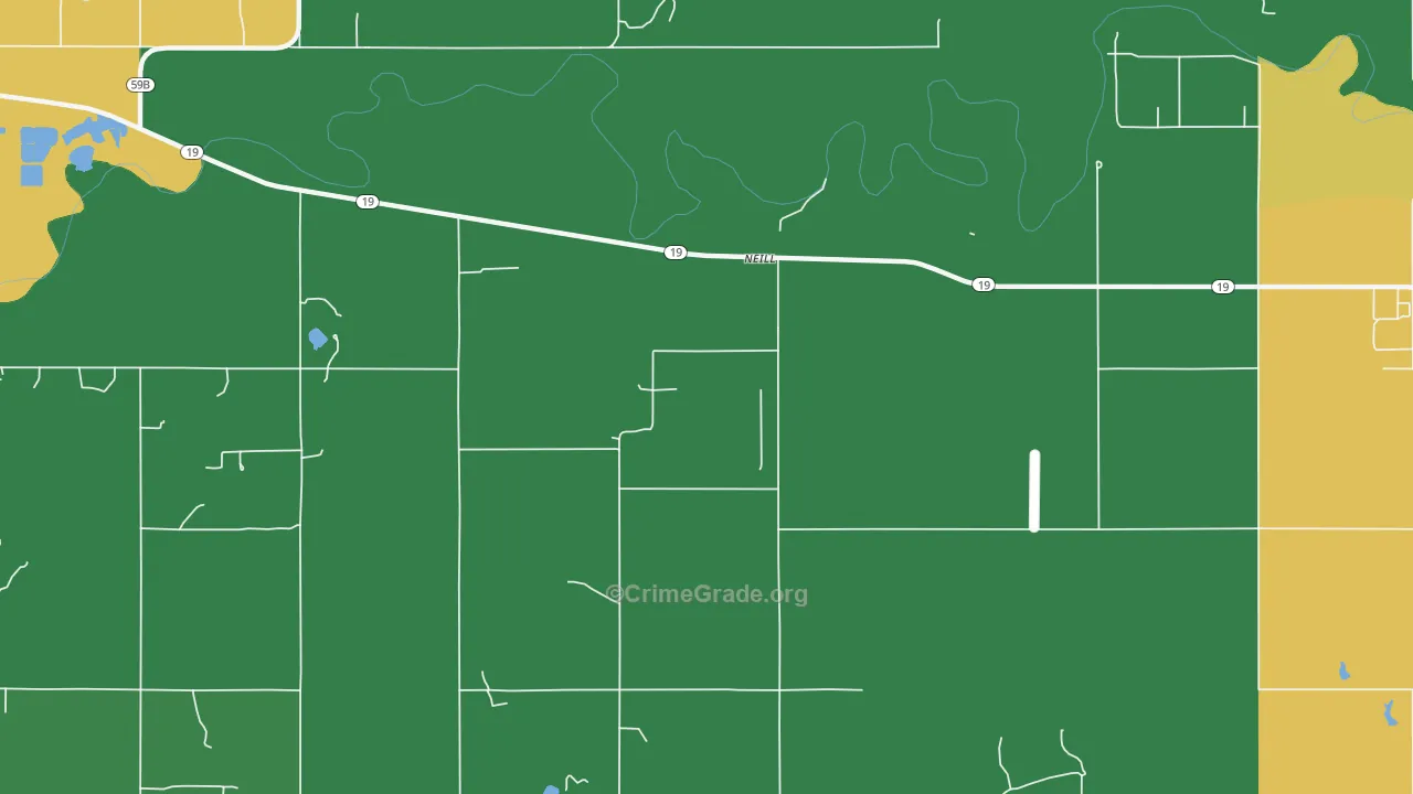 Neill, OK Map of Assault Rates