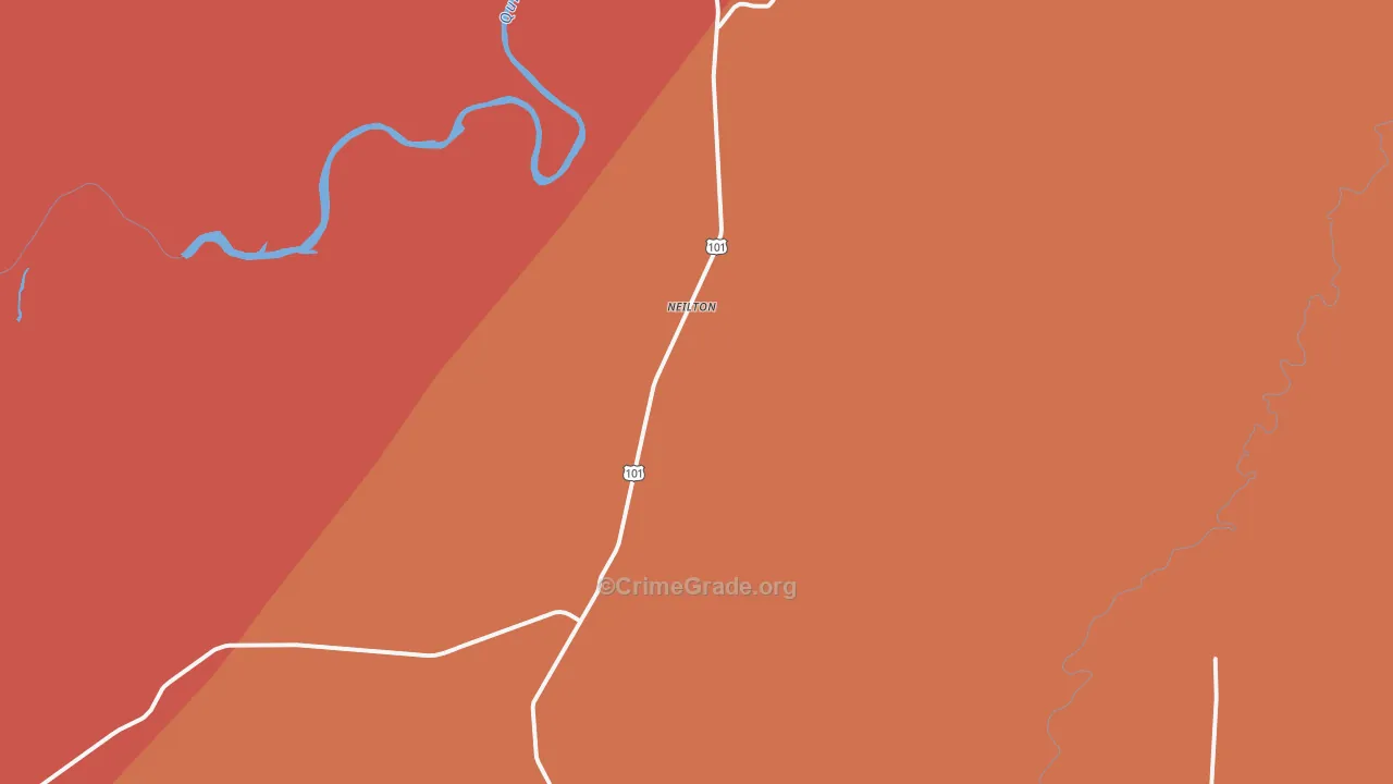 Neilton, WA Map of Assault Rates