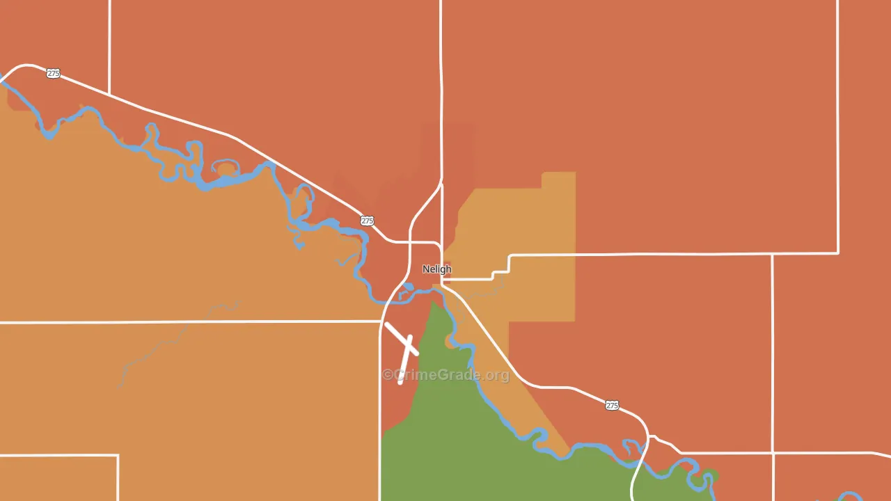 Neligh, NE Map of Assault Rates