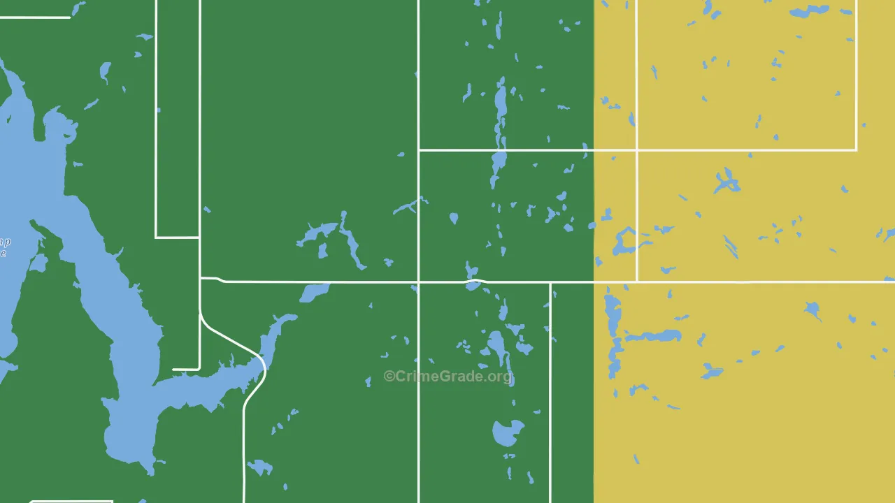 Nelson County, ND Map of Assault Rates